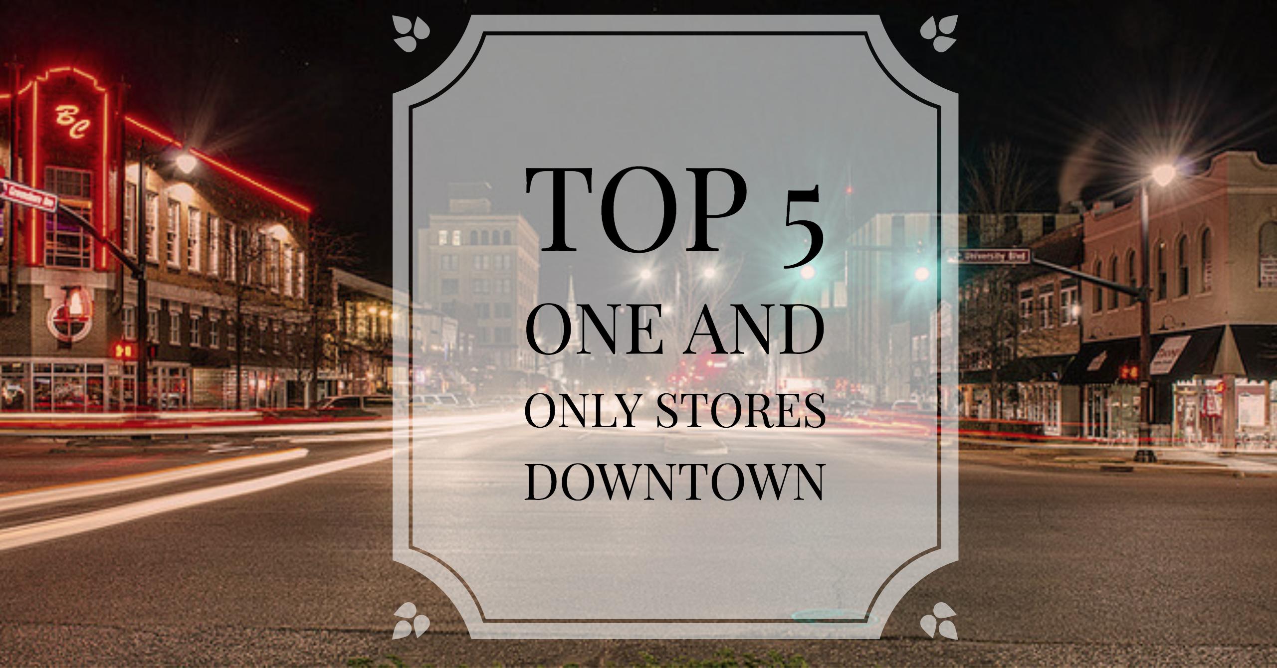 Five Great Downtown Shopping Locations