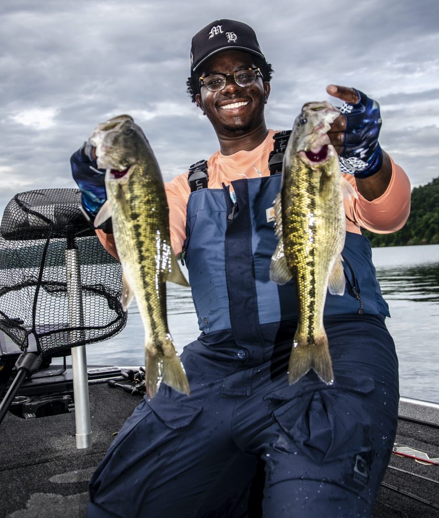 Jalen Conner fishing in Tuscaloosa County.