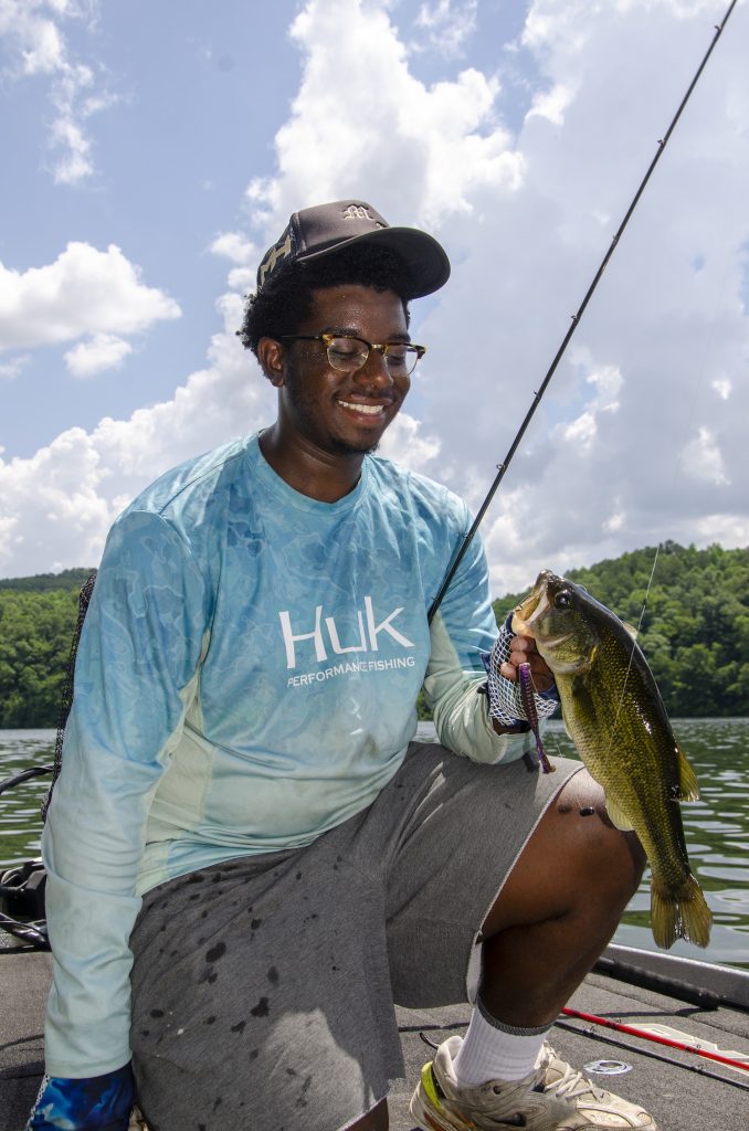 Conner with caught bass