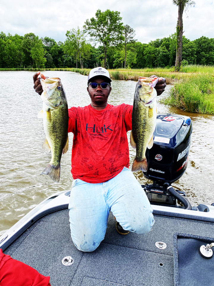 Conner with caught bass