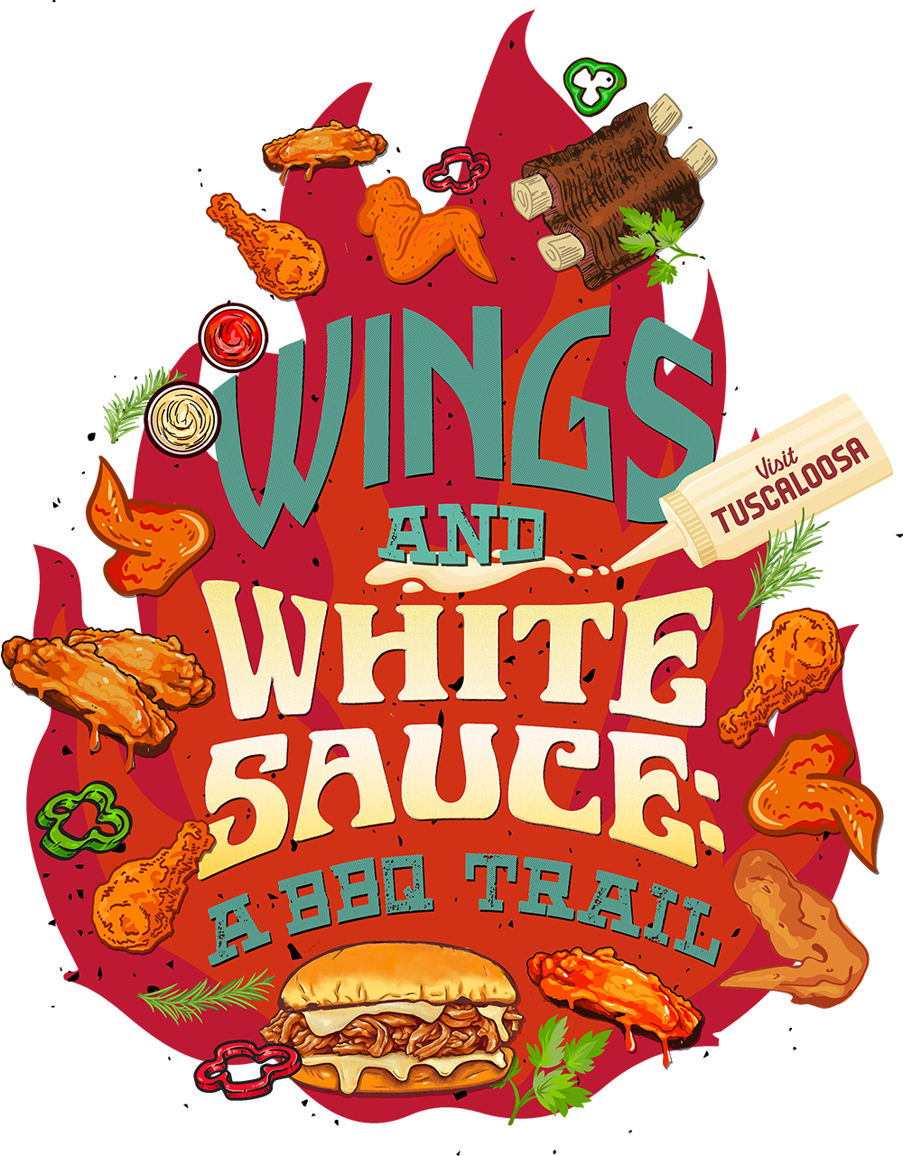 Wings & White Sauce - A BBQ Trail