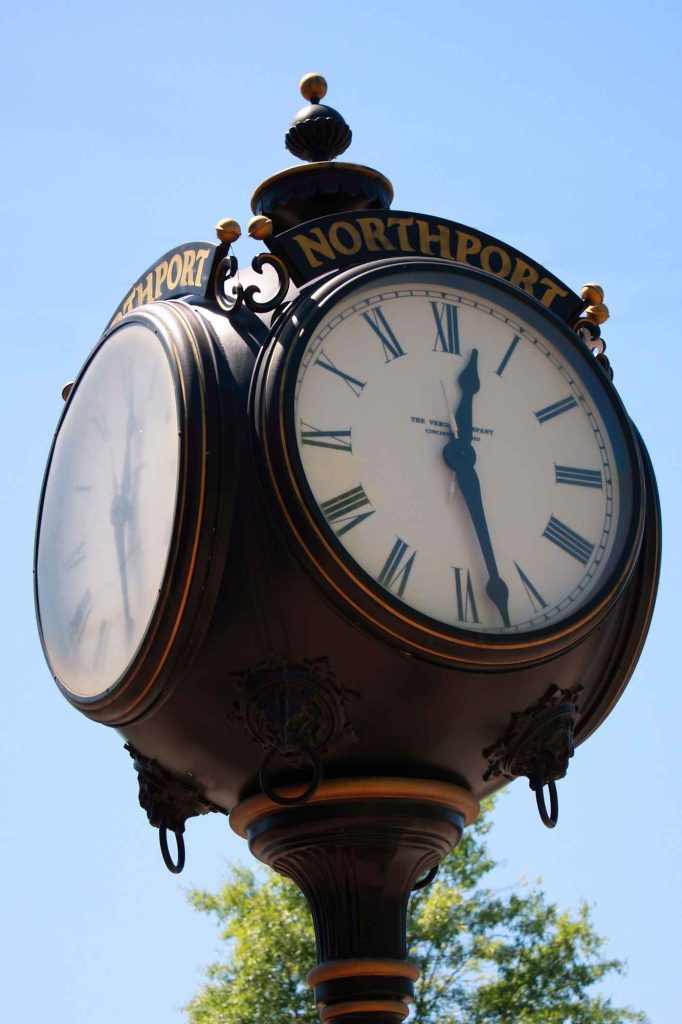Downtown Northport clock