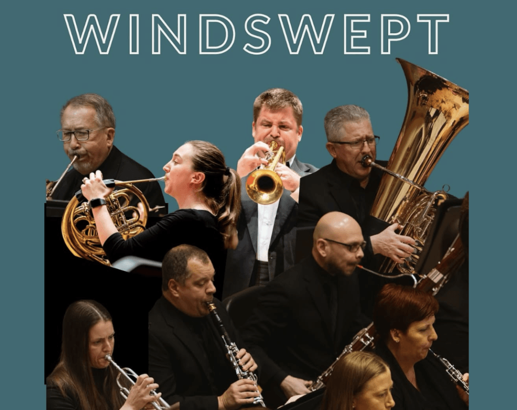 A diverse group of musicians performing, showcasing various instruments in Tuscaloosa, Alabama.