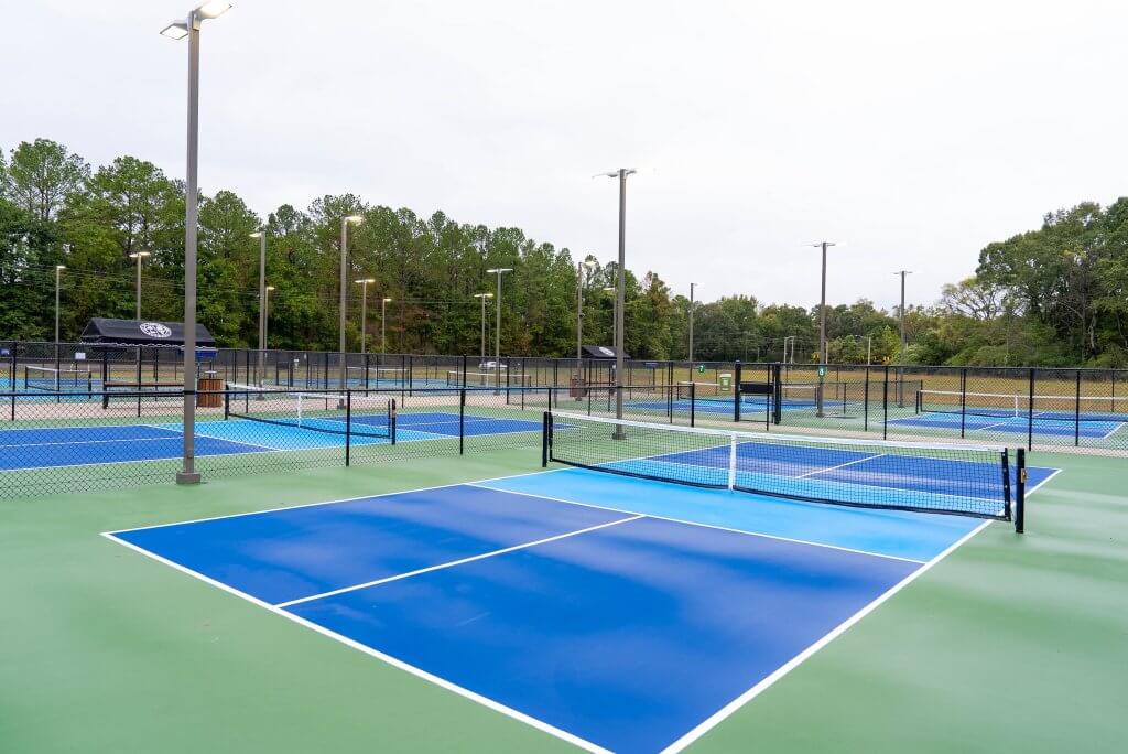 The Northridge Outdoor Pickleball Courts (Buddy Powell Pavilion) in Tuscaloosa, Alabama.