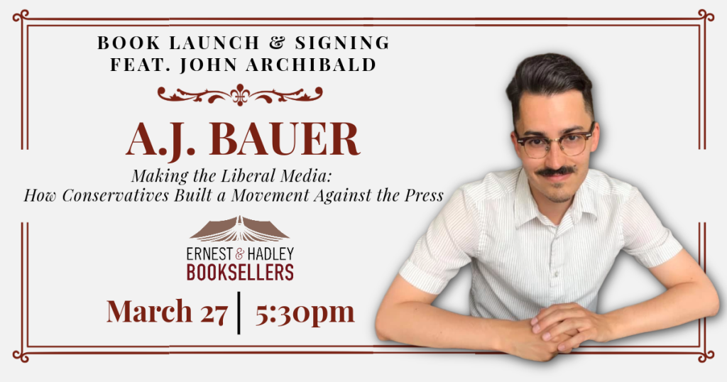 Book launch and signing event featuring John Archibald with author A.J. Bauer