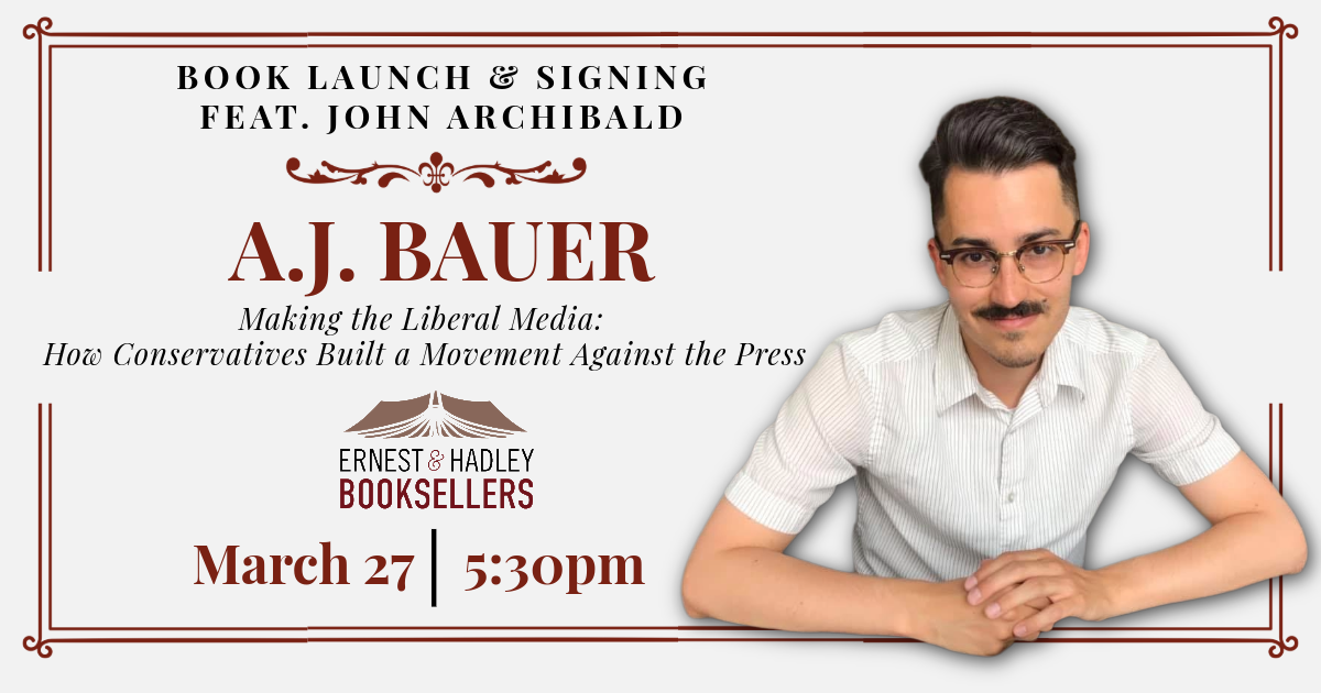 Book launch and signing event featuring John Archibald with author A.J. Bauer