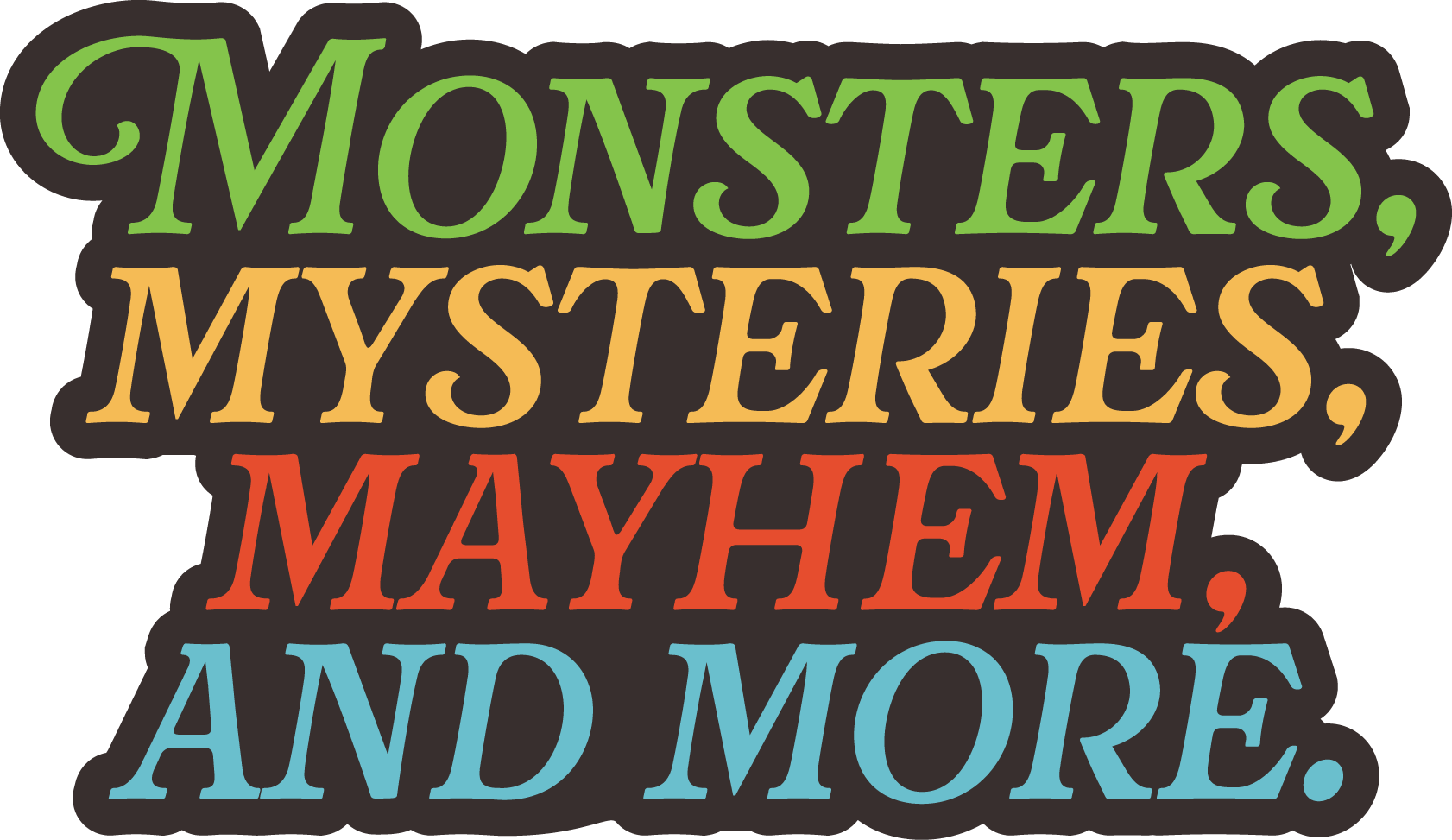 A vibrant poster with bold text showcasing various themes in Tuscaloosa, Alabama.