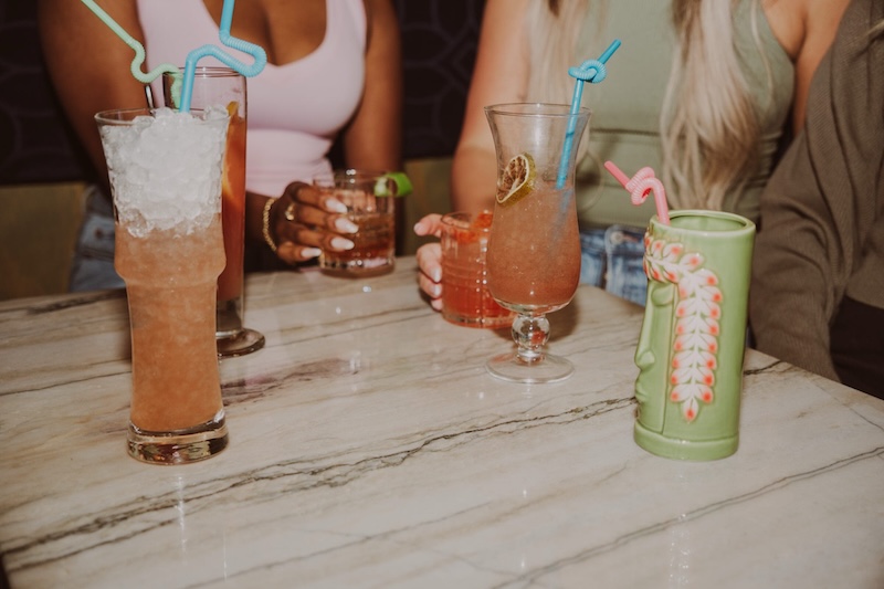 A variety of cocktails at Session Cocktails located in downtown Tuscaloosa, Alabama