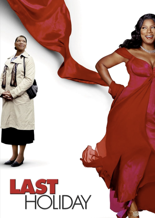 Two women, one in a casual outfit and the other in a flowing red gown, stand against a white background with a red fabric backdrop in Tuscaloosa, Alabama.