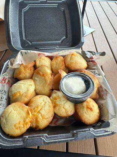 Jim 'n Nick's BBQ cheese biscuits in Tuscaloosa, Alabama
