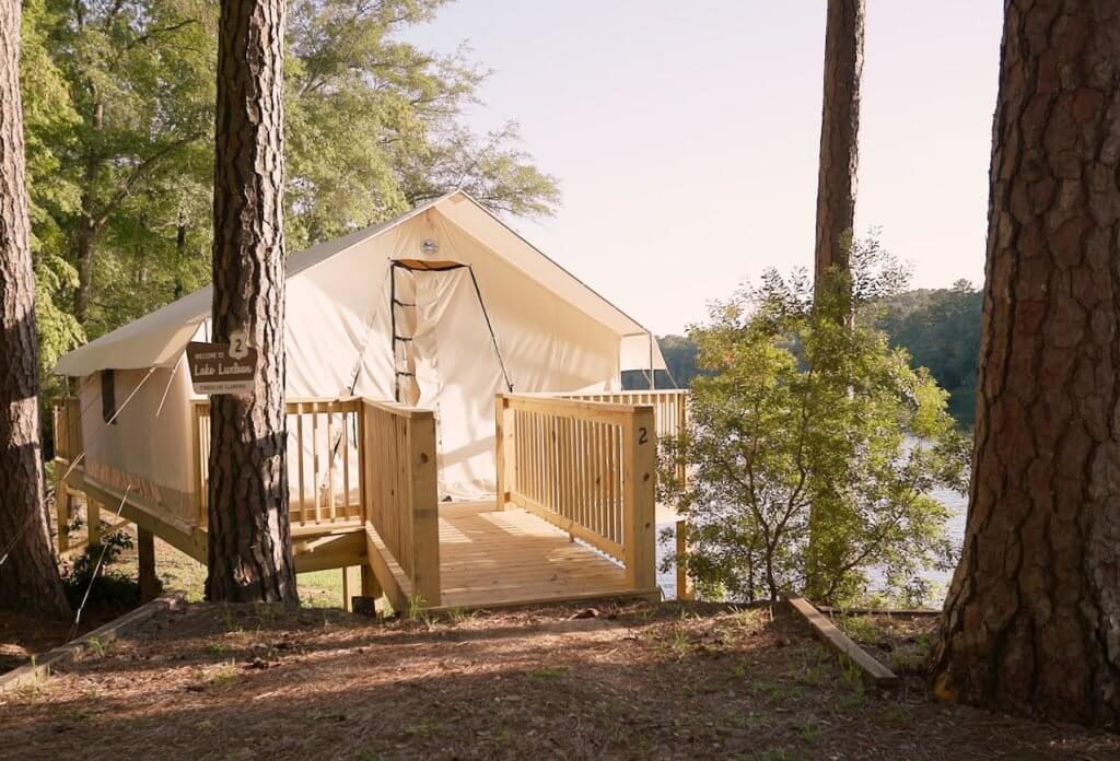 Outdoors in Tuscaloosa, Alabama Glamping at Lake Lurleen State Park